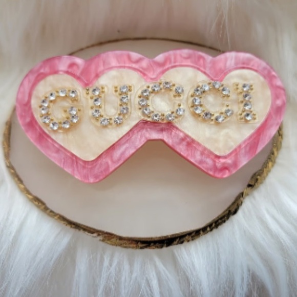 Gucci Double Heart Hair Clip - Picture 3 of 4